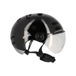 Optimiz urban helmet 0390 black with indicators (copie)