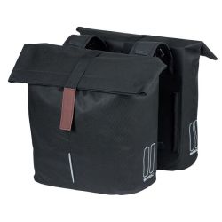 BASIL double City bags on luggage rack black