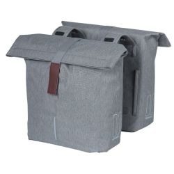 BASIL double City bags on luggage rack Grey