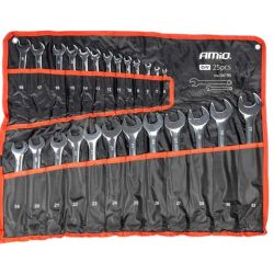 Amio combination/open-ended wrenches 6–32 mm, Chrome Vanadium