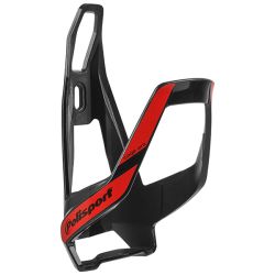 Polisport Cage Pro bottle cage, black and red