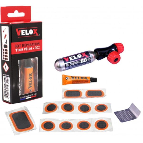 Velox 11-piece repair kit with CO2