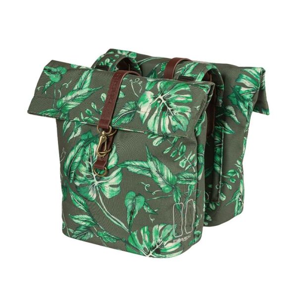 Basil double saddle bag Ever Green
