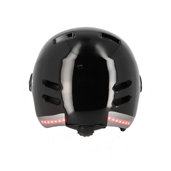 Optimiz urban helmet 0390 black with indicators (copie)