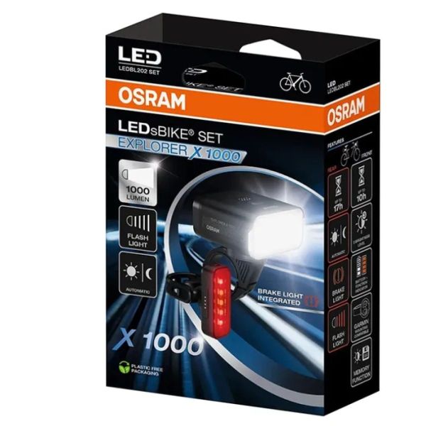 Osram Explorer 1000 front and rear lighting kit