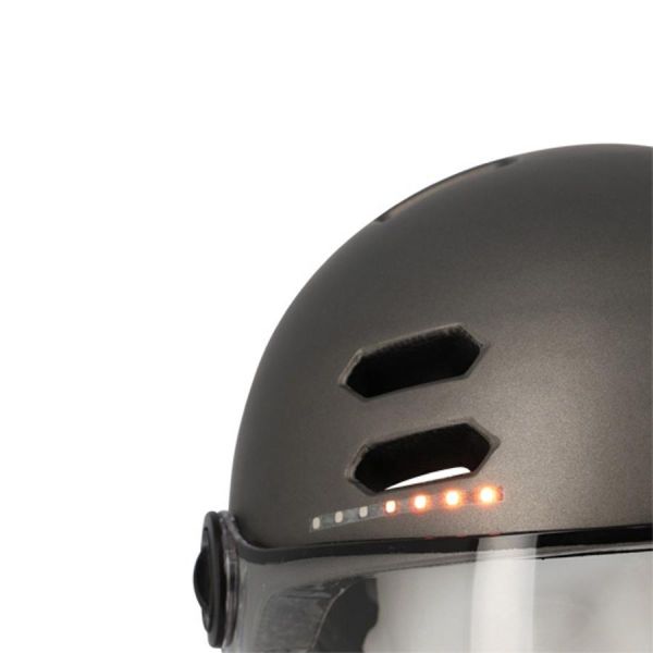 Optimiz urban helmet 0390 mat grey with indicators