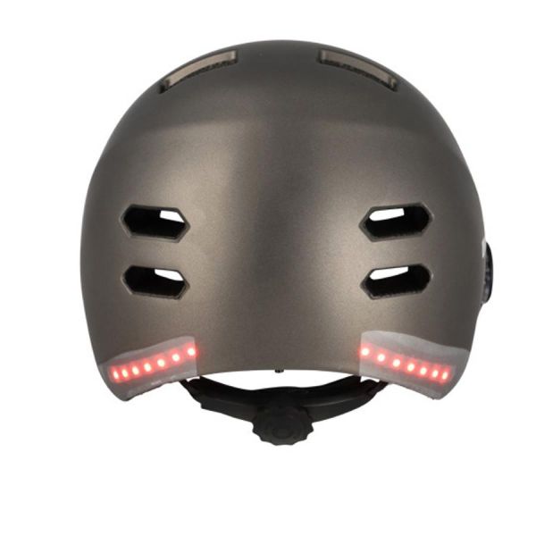 Optimiz urban helmet 0390 mat grey with indicators