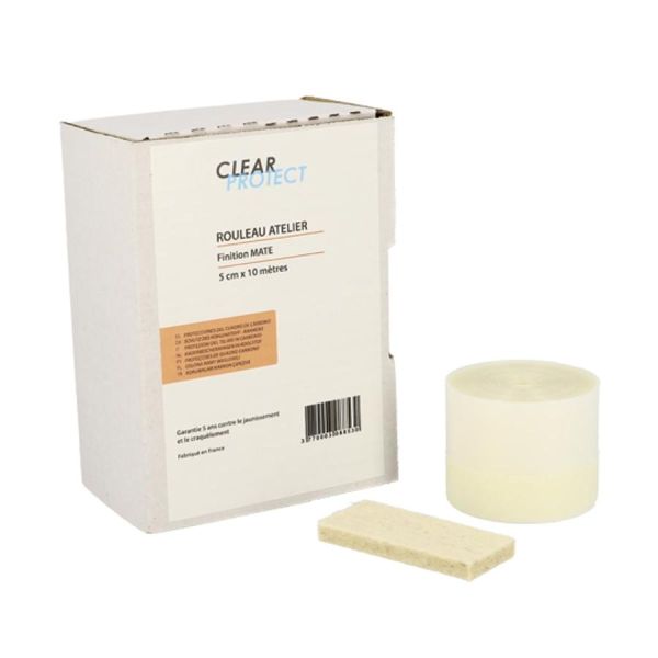Clear Protect Pack workshop mat roll 10mx5cm
