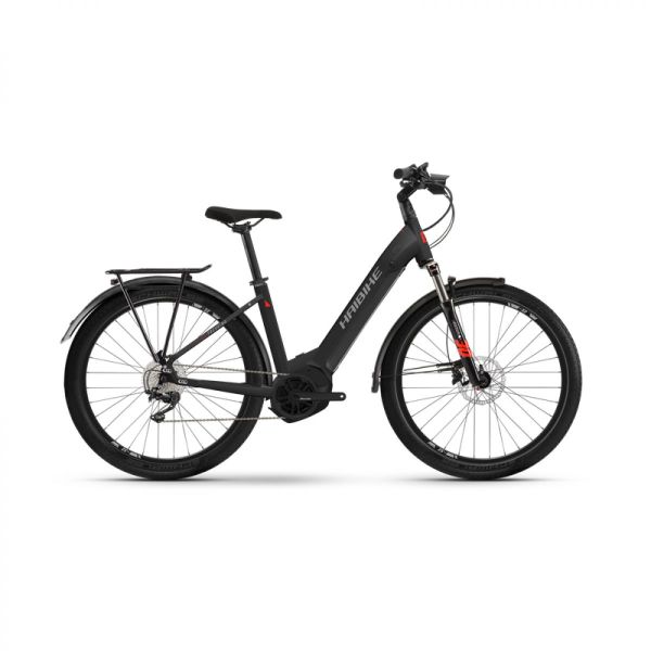 Haibike Trekking 6 630Wh Low Step Black Gray Red (reconditioned grade B)