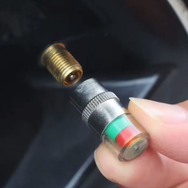 LMDV Schrader valve cap pressure indicator