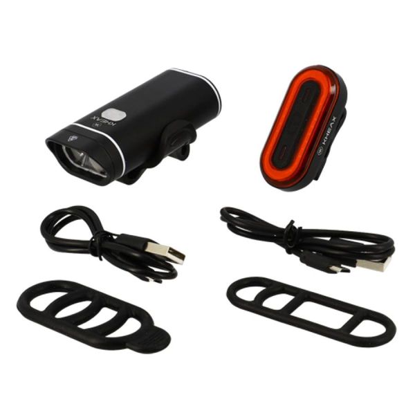 Kheax front and rear light Syrma et Tuban USB