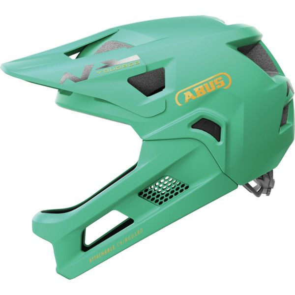 ABUS Youdrop FF children's helmet, green, 48–55 cm