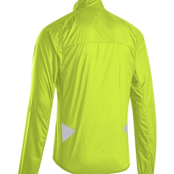 Gist long-sleeved windbreaker in fluorescent yellow