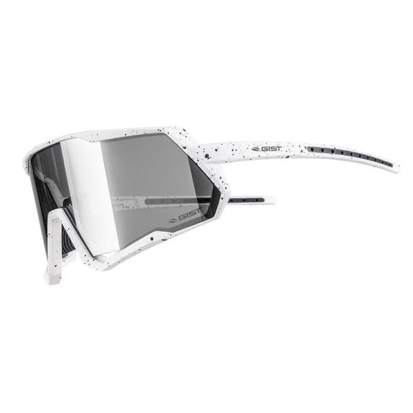 Gist Mask glasses, white frame, smoke lens