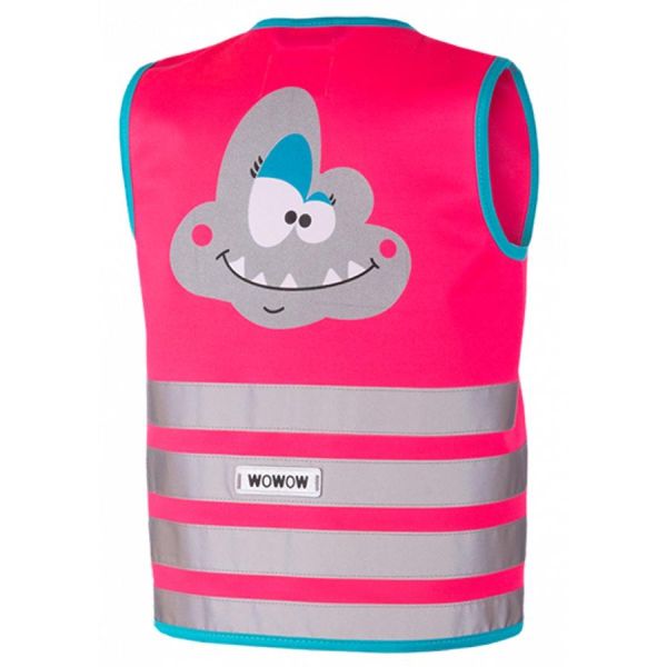 WOWOW fluorescent pink children's vest T.XS