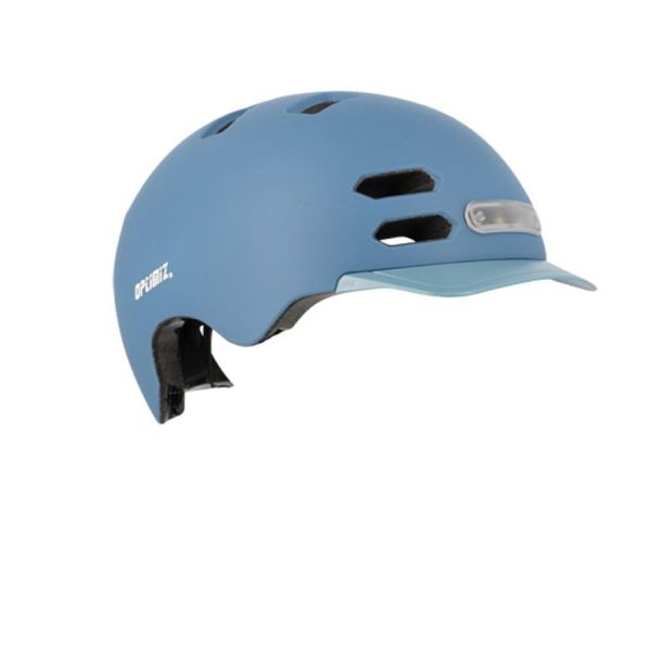 Optimiz urban helmet 0374 blue LED lighting front and rear