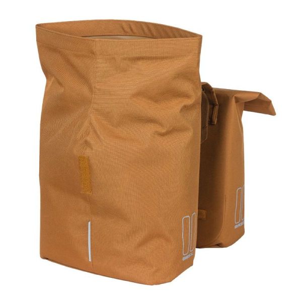 BASIL double City bags on luggage rack brown