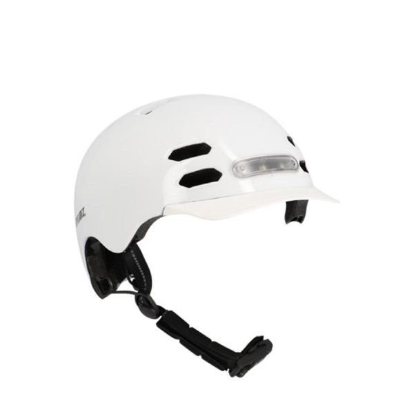 Optimiz urban helmet 0374 white LED lighting front and rear