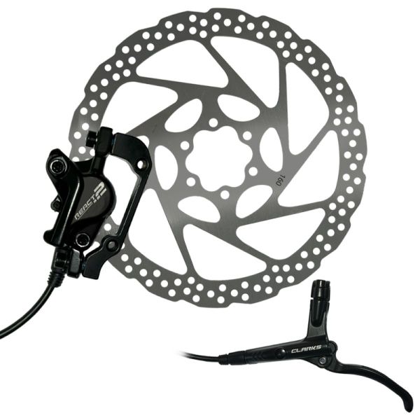 Clarks React 2 hydraulic brake kit front + rear with 180mm discs