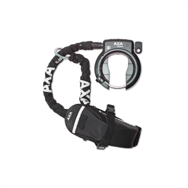 AXA Defender frame anti-theft kit with chain + Outdoor bag