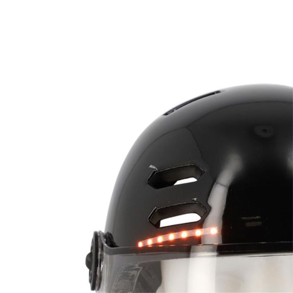 Optimiz urban helmet 0390 black with indicators (copie)