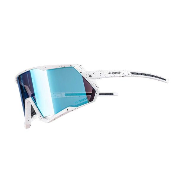 Gist Mask glasses, white frame, blue lens