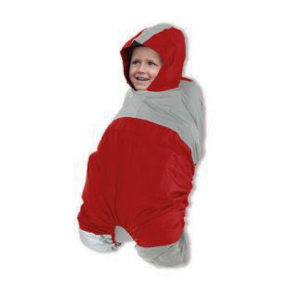 High visibility children's rain poncho