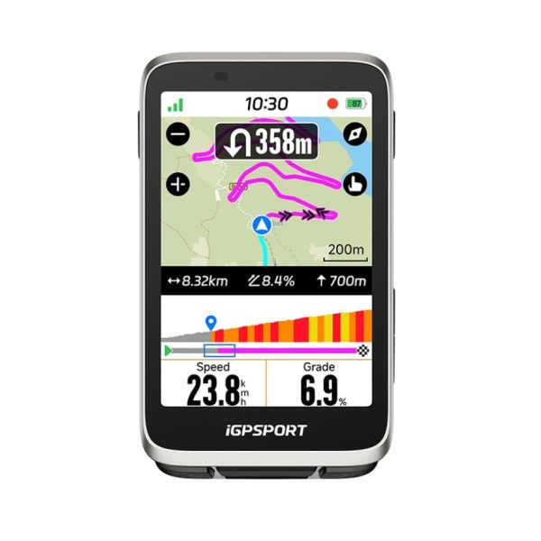 IGPSPORT BiNavi GPS Computer (silver)